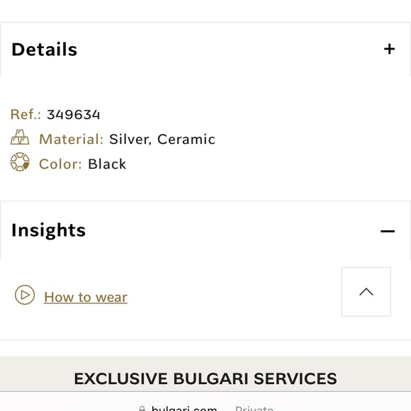 NIB Bulgari Sterling Silver + Ceramic Pendant Necklace, Unisex - Picture 9 of 13